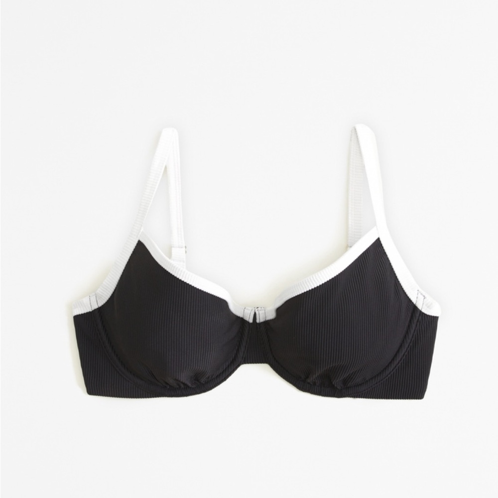NWT Curve Love Retro Underwire Swim Top